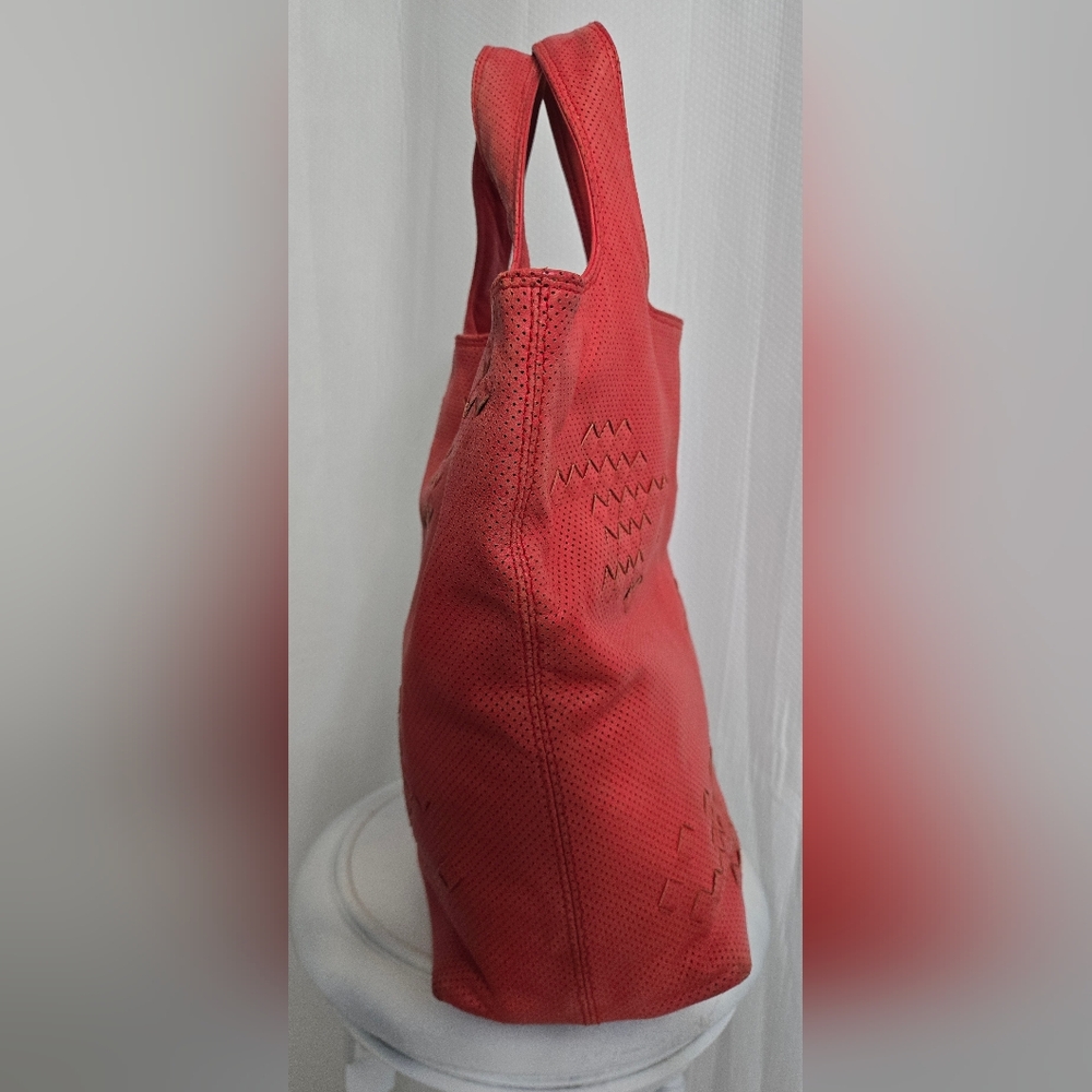 GUC Bottega Veneta Red Intrecciato Top Handle Bag - Picture 8 of 16